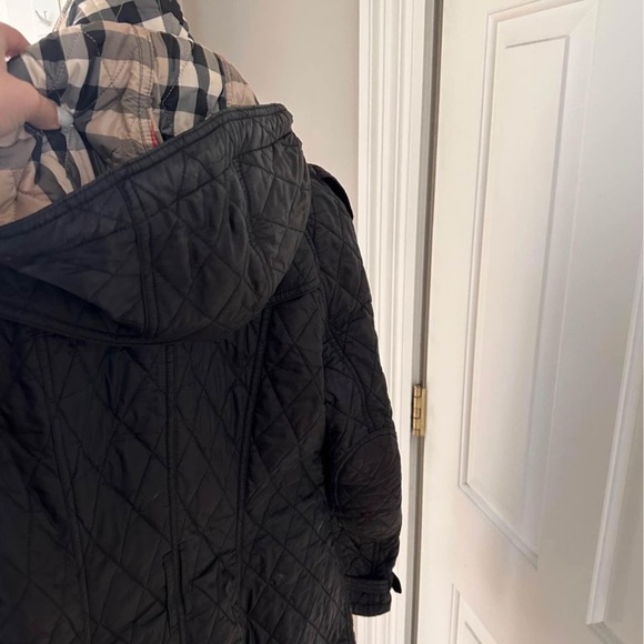 Burberry Quilted Black Trench Coat - Picture 3 of 3